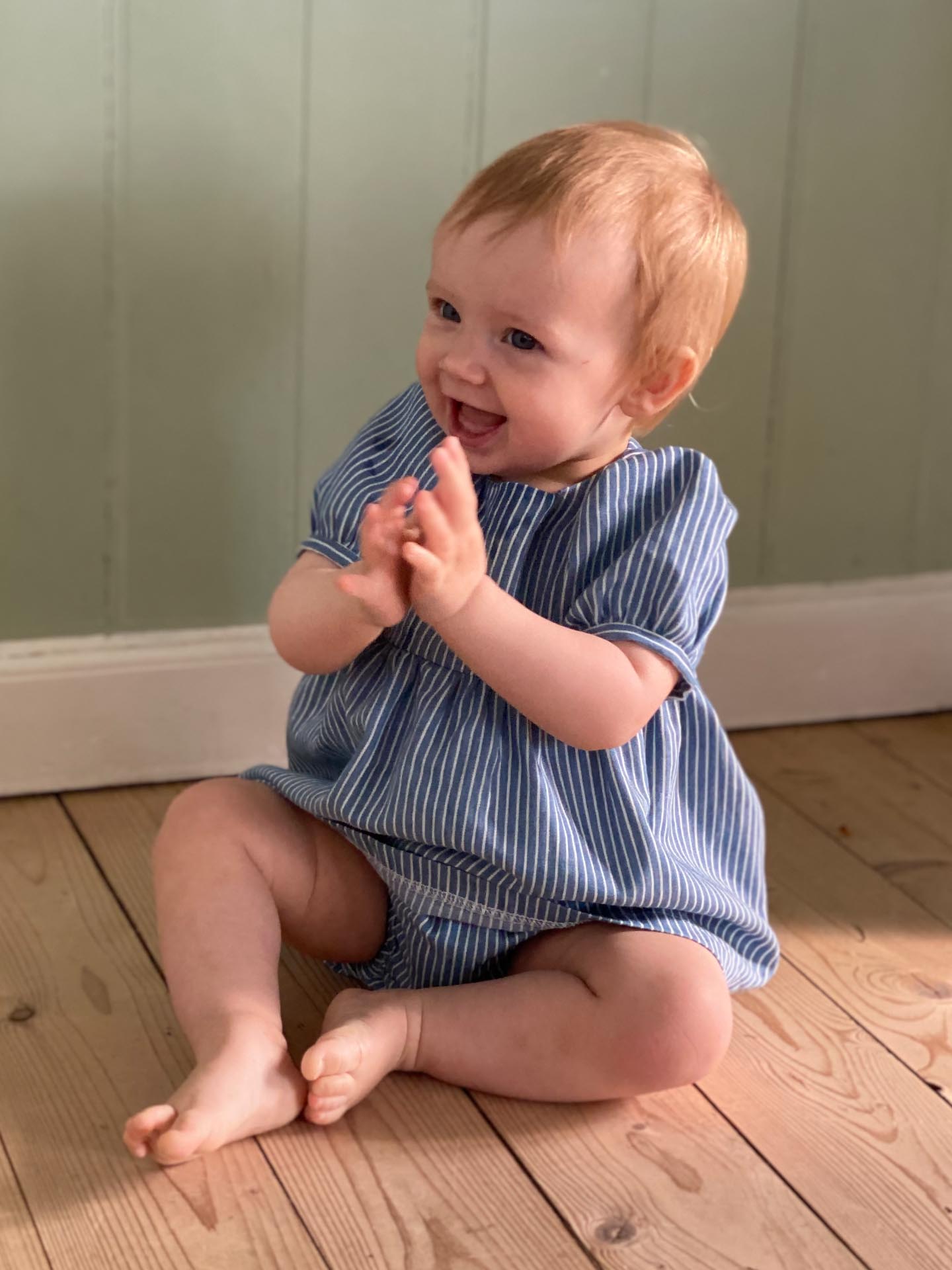 Ruthie dress with puff sleeves and bloomers