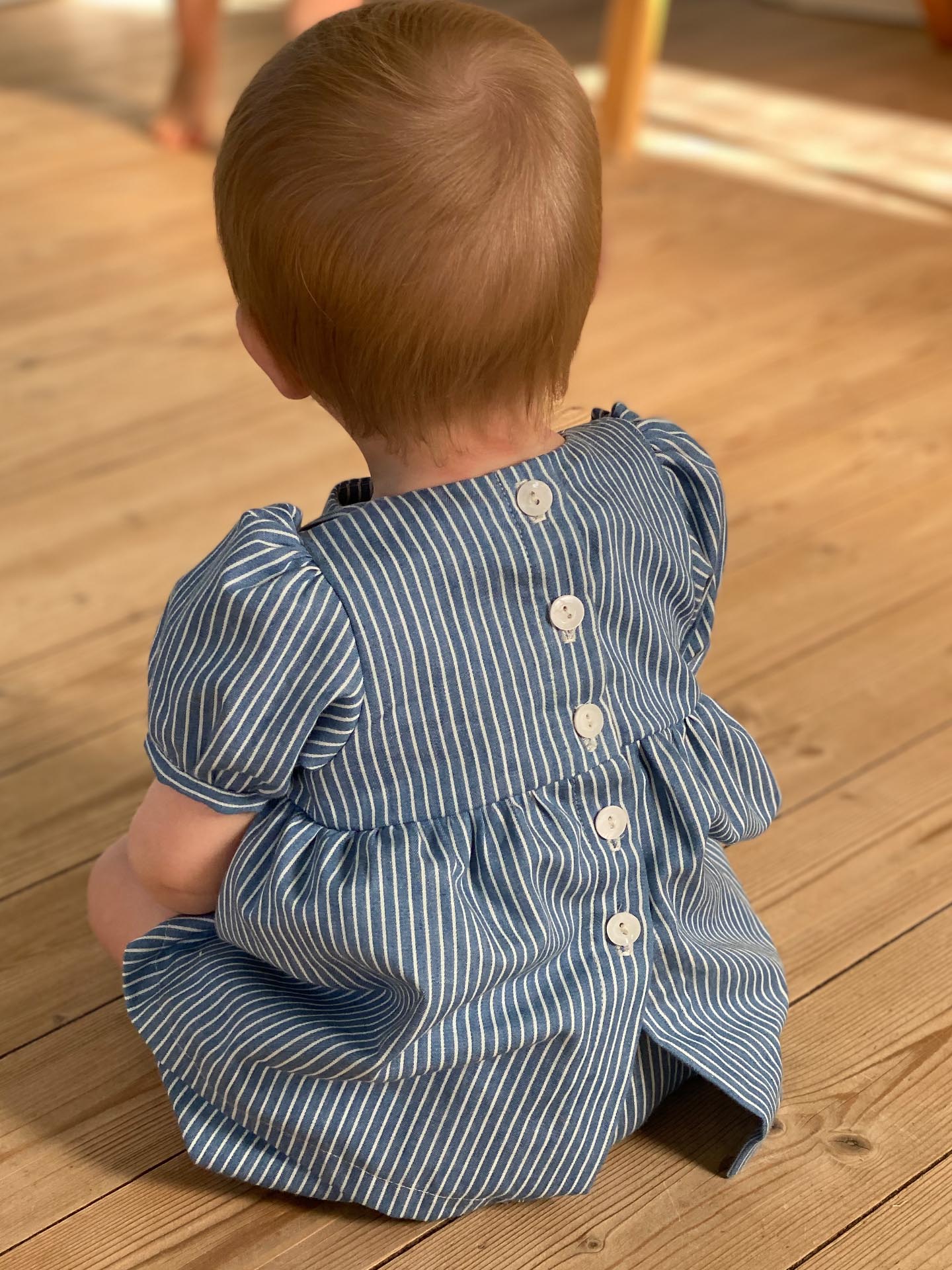 Ruthie dress with puff sleeves and bloomers