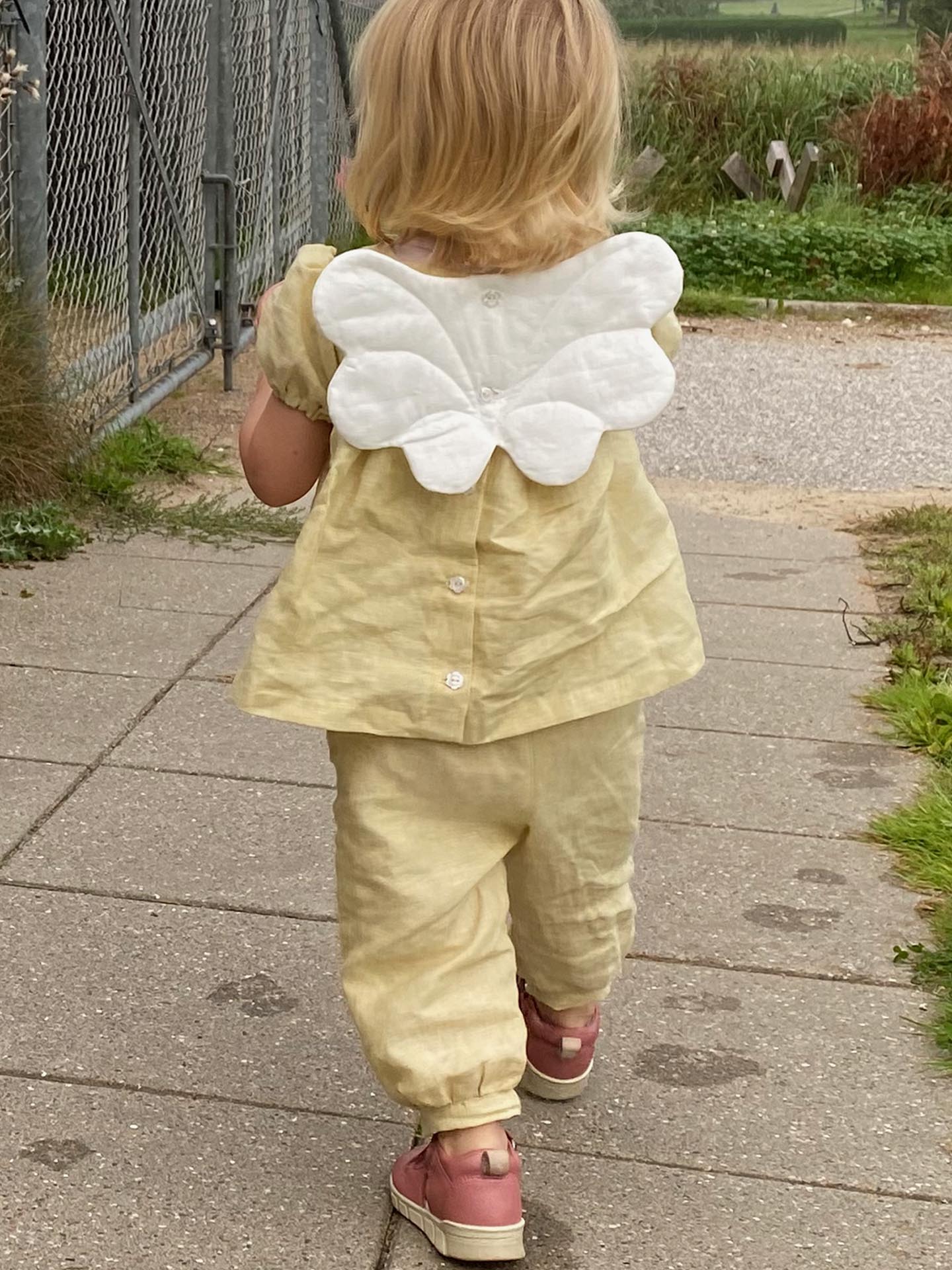 Angel dress with pants and wings