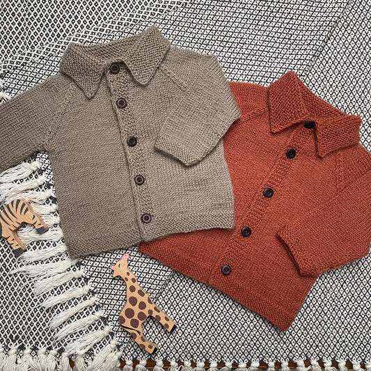 Cardigan med krave